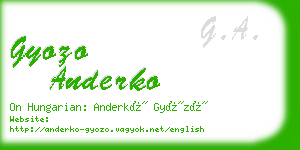 gyozo anderko business card